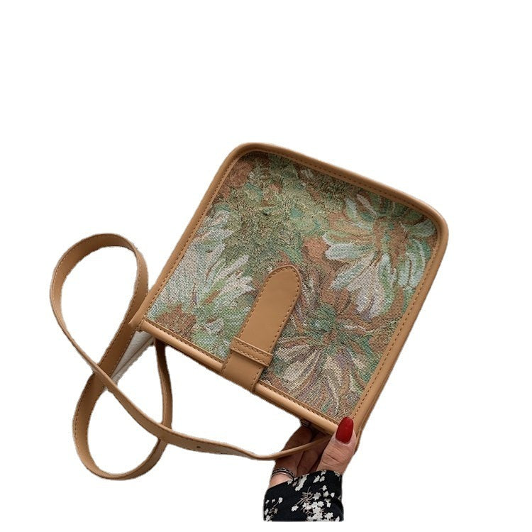 Fresh Florals: Messenger Crossbody Bag