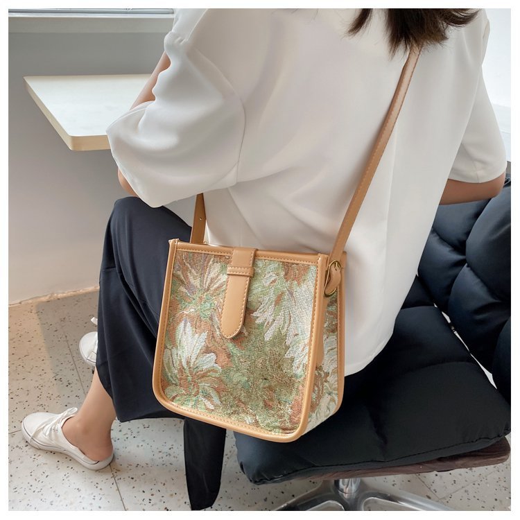 Fresh Florals: Messenger Crossbody Bag