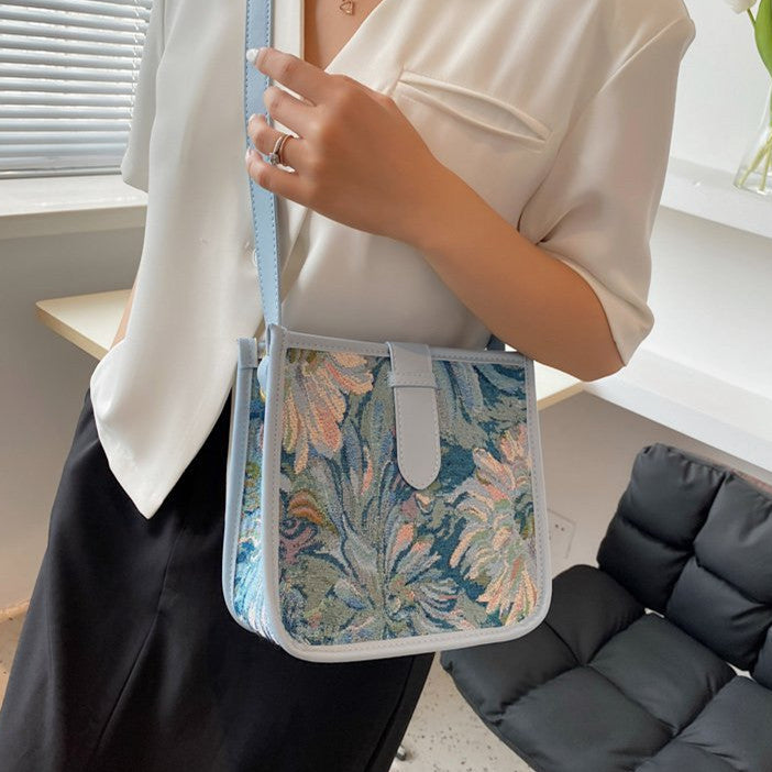 Fresh Florals: Messenger Crossbody Bag