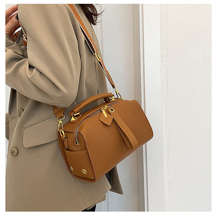 Old-World Allure: Vintage Crossbody Briefcase