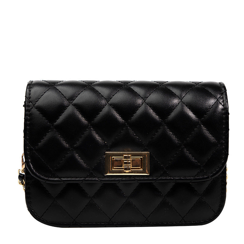 Timeless Texture: Classy Flap Crossbody Bag