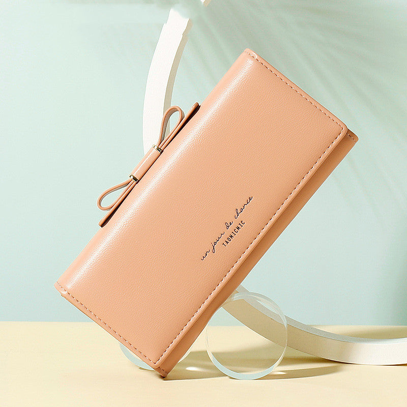 Bow Pastel  Long Wallet